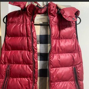 Burberry vest lightly used for kids